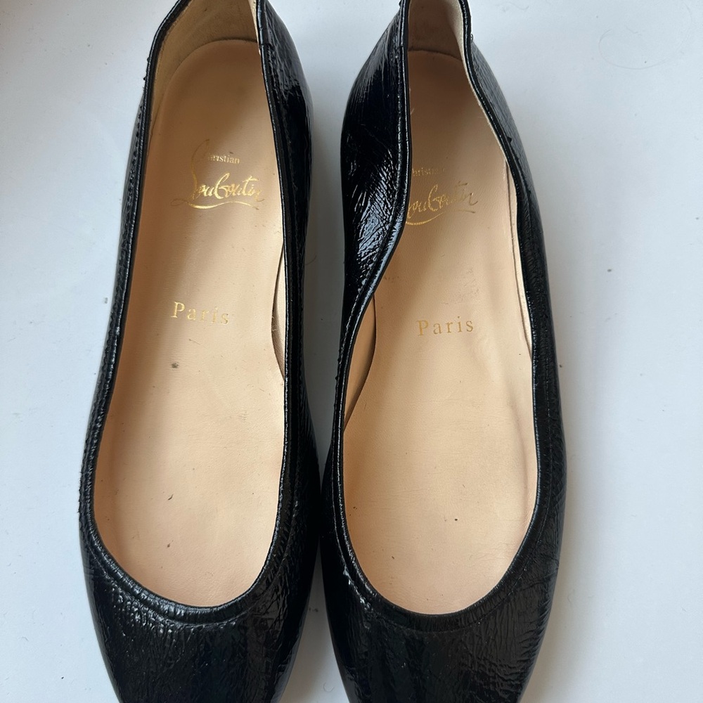 Christian Louboutin Black Flats